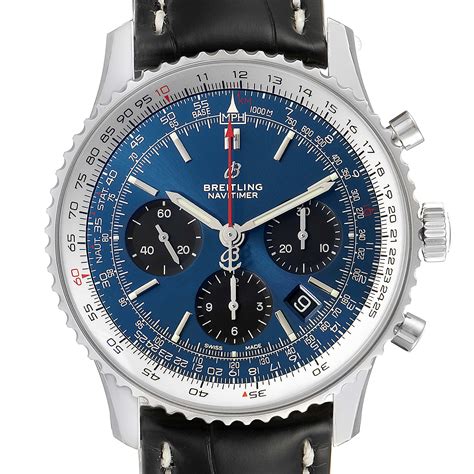 electro blue breitling navitimer|breitling navitimer 01 blue dial.